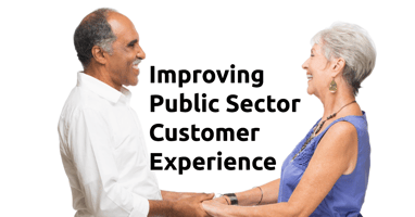 People holding hands around improving public sector customer experience